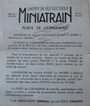 Miniatrain notice poste de commande