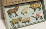 Hornby O boite animaux betails ferme plomb 1928